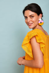 Mustard Long Boat Dress