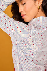 Camisa Nieve Rayas Azul