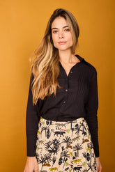 Schwarzes Rocio-Hemd