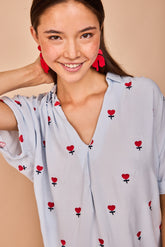 Camisa Zumaia Corazón Bordado