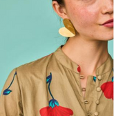 Heart pendant earring