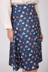 Marineblauer Rock Elara