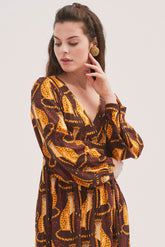 Mustard Comet Long Dress