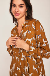 TUCAN COFFEE MIDI DRESS