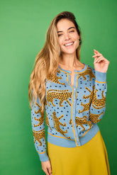Blaue Farnjacke