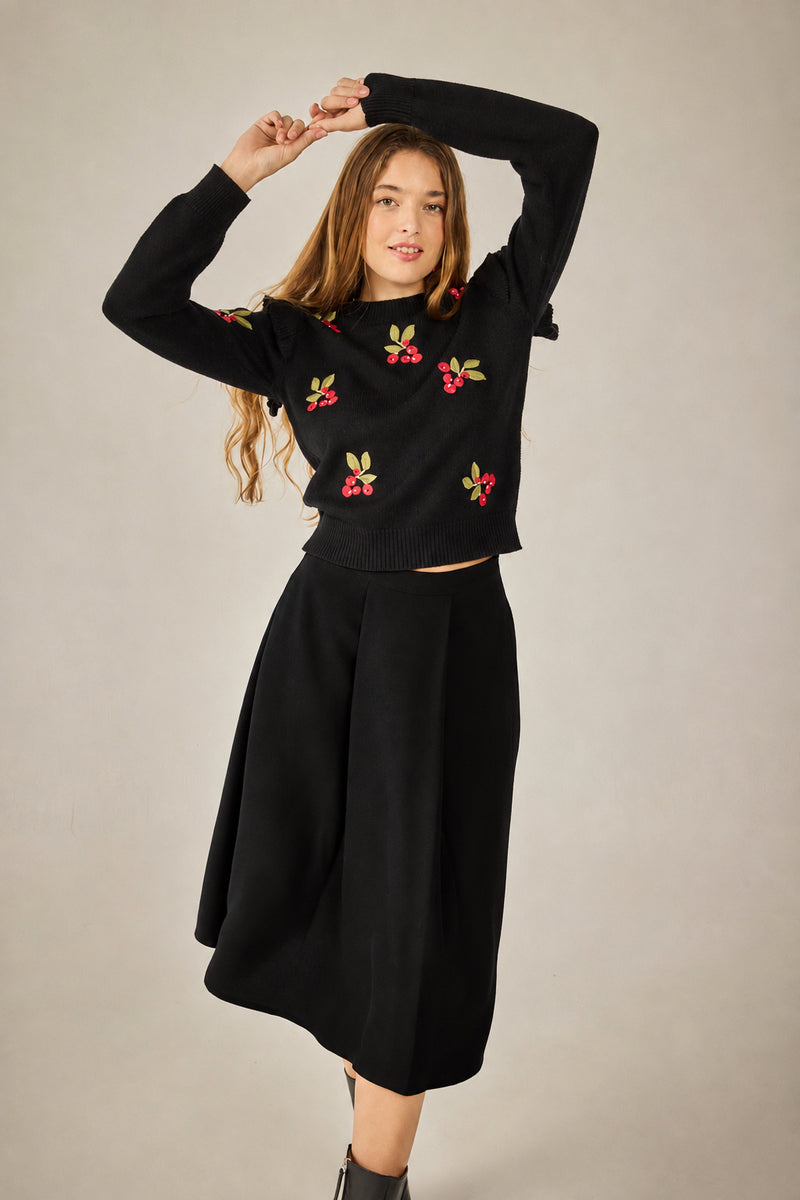 Black Venice skirt