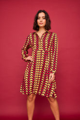 Red Triangle Lake Short Dress