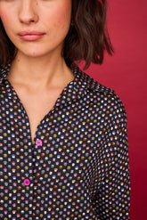 Camisa Castaña Negra