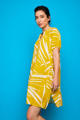 Famara Senffarbenes kurzes Kleid