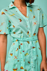 Vestido Corto Lastres Menta