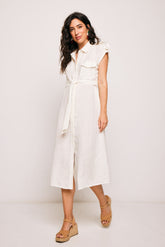 Long White Ronda Dress