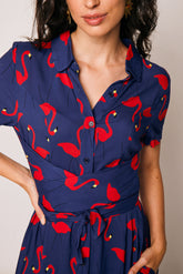 Long Navy Tarifa Dress