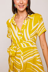 Long Mustard Tarifa Dress