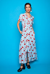 Long Light Blue Tarifa Dress