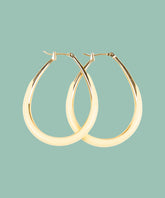 Pendientes Aros Ovalados de color