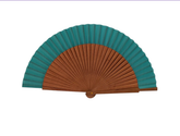 Abanico liso paisaje medio | Handmade Fans 23 cm