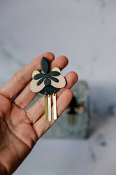 Cat porcelain earrings