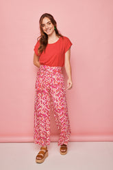 Fuchsia Lachhose