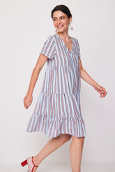 Vestido Corto Ola Claro