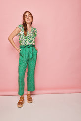 Green Travel Pants