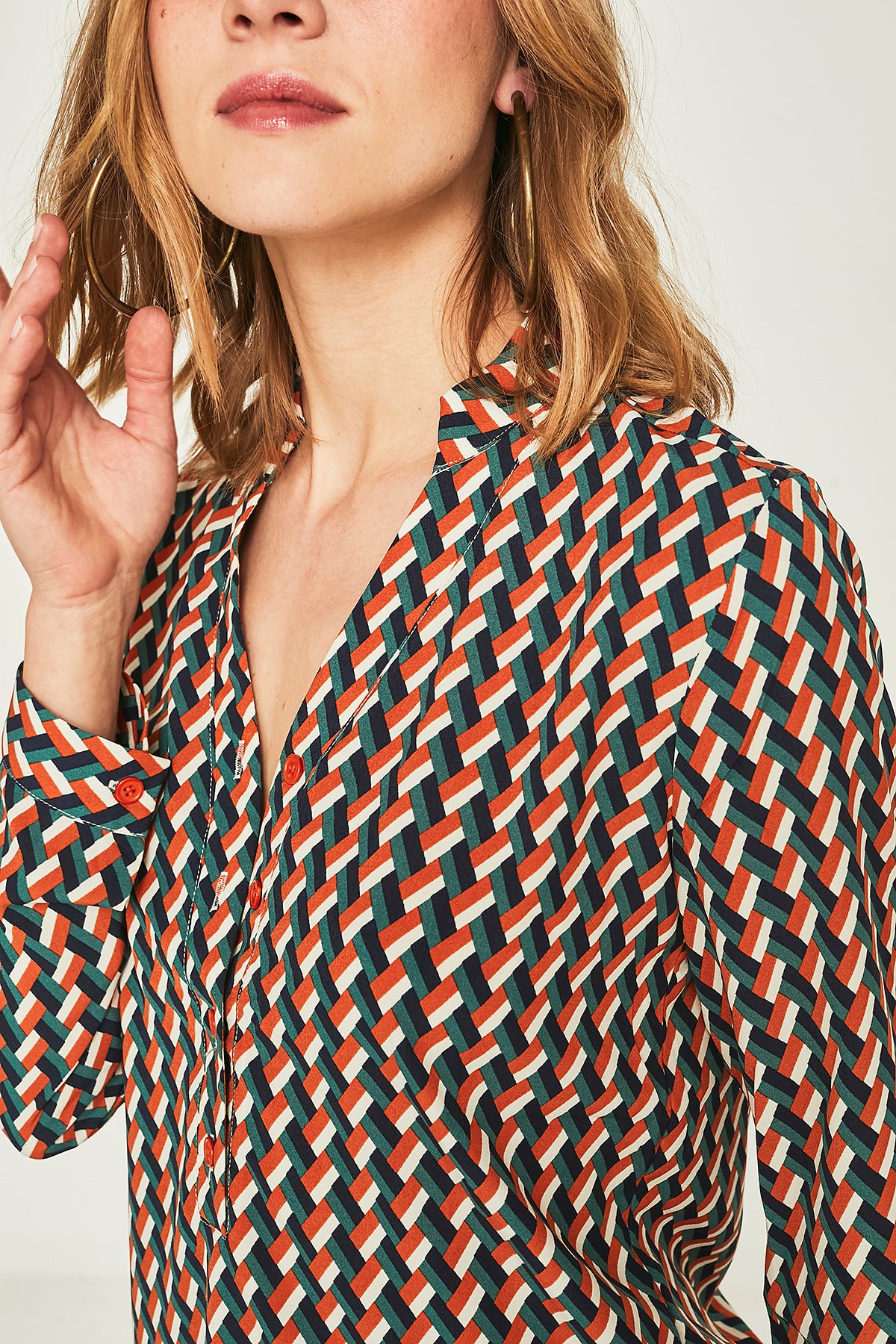 Geometric sage shirt – lawebdesmile