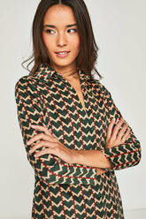 Vestido corto tila verde