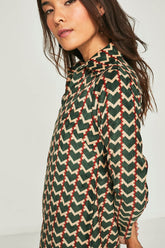 Vestido corto tila verde