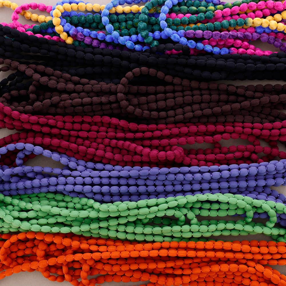 Collar Multi Vueltas Lana Bolitas