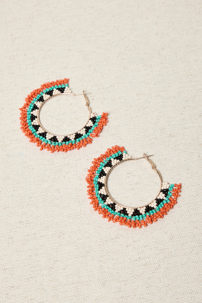Pendientes aros ganchillo y pedreria
