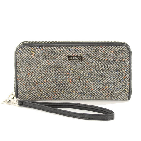 Wool and PU Leather Wallet 01