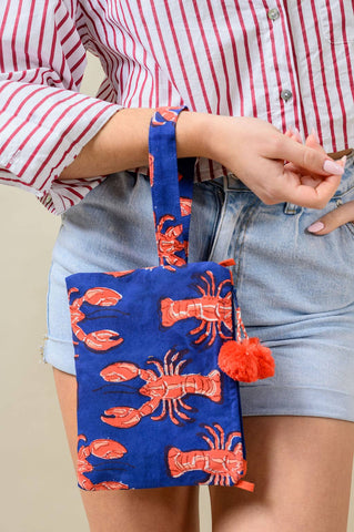 Bolsa de mano con diseño de langosta
