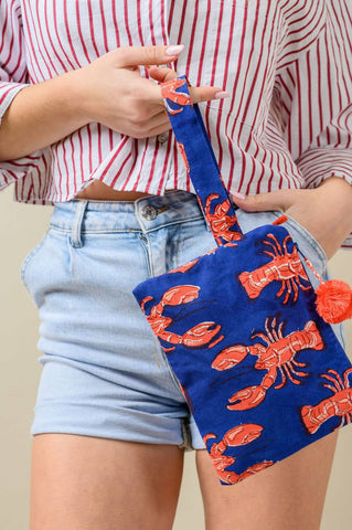 Bolsa de mano con diseño de langosta