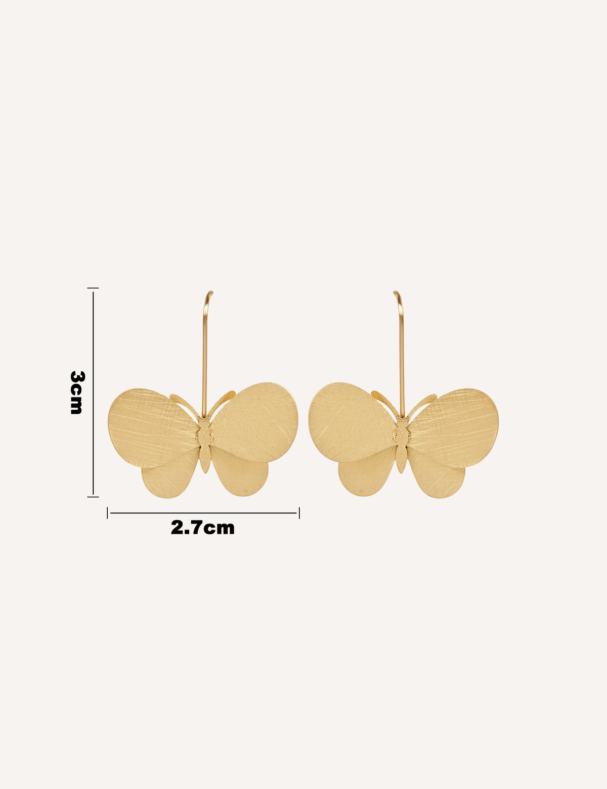 Pendiente mariposa 3D