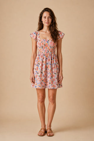 Kurzes grünes Estepona-Kleid