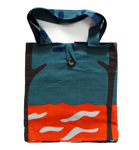 Bolsa de algodón reciclado Cap Breton Marine Navy