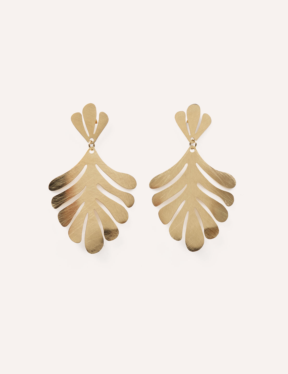 Pendiente hoja roble