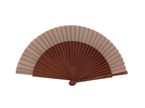 Abanico liso paisaje medio | Handmade Fans 23 cm