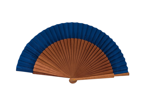 Abanico liso paisaje medio | Handmade Fans 23 cm