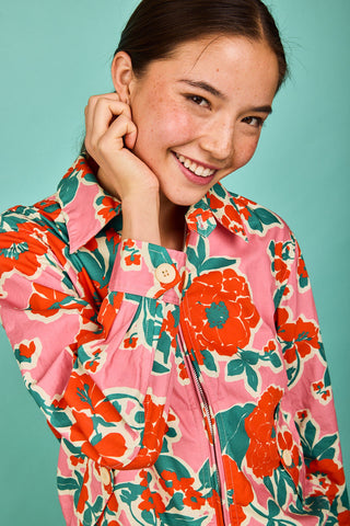 Bomber Loredo Flor Rosa