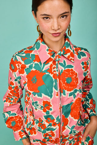 Bomber Loredo Flor Rosa