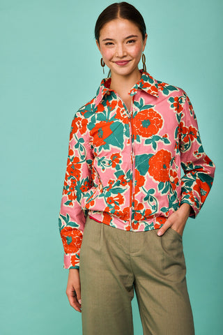 Bomber Loredo Flor Rosa