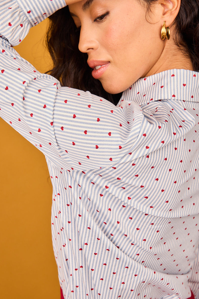 Camisa Nieve Riscas Azul