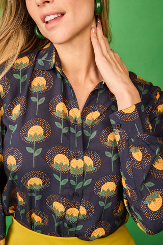 Yellow Flower Jungle Shirt