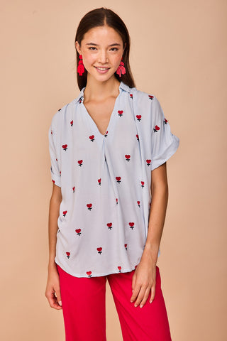 Camisa Zumaia Corazón Bordado