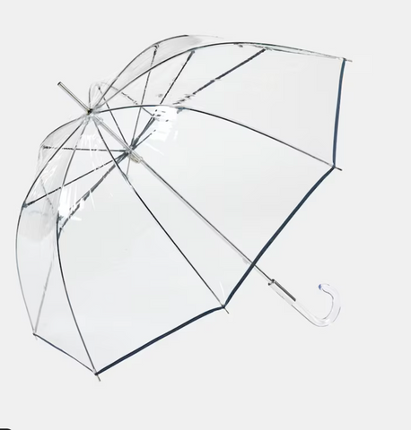 Paraguas transparente blanco