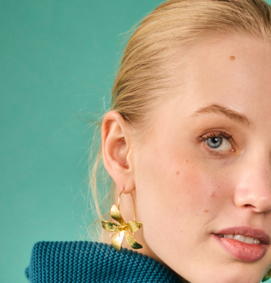 Pendientes flores colgantes