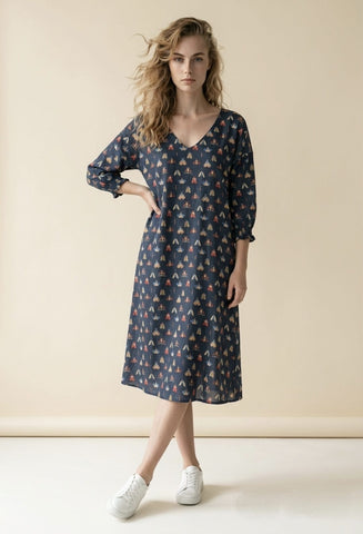 Dione LONG dress butterflies
