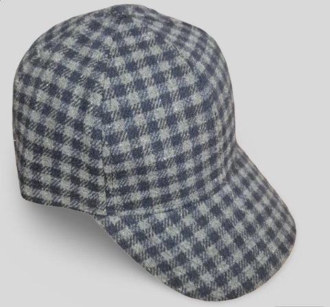 Cotton gingham cap