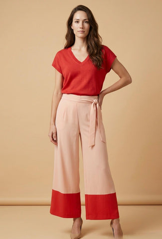 PANTALÓN BICOLOR ROSA