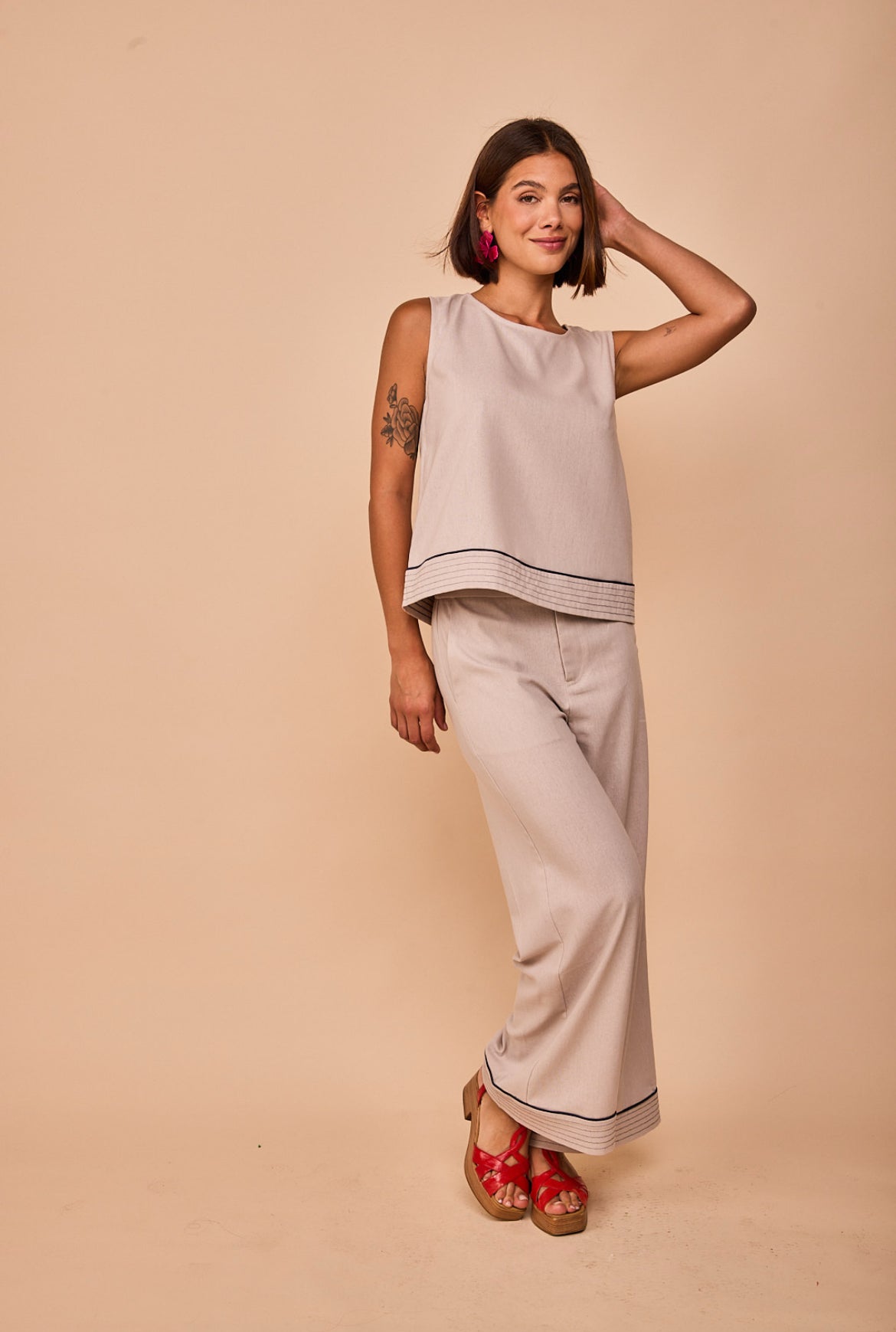 Sopela Beige Trousers